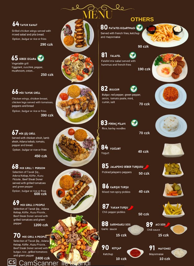 Mehmet Efendi menu page 4 — Turkish breakfast specialties